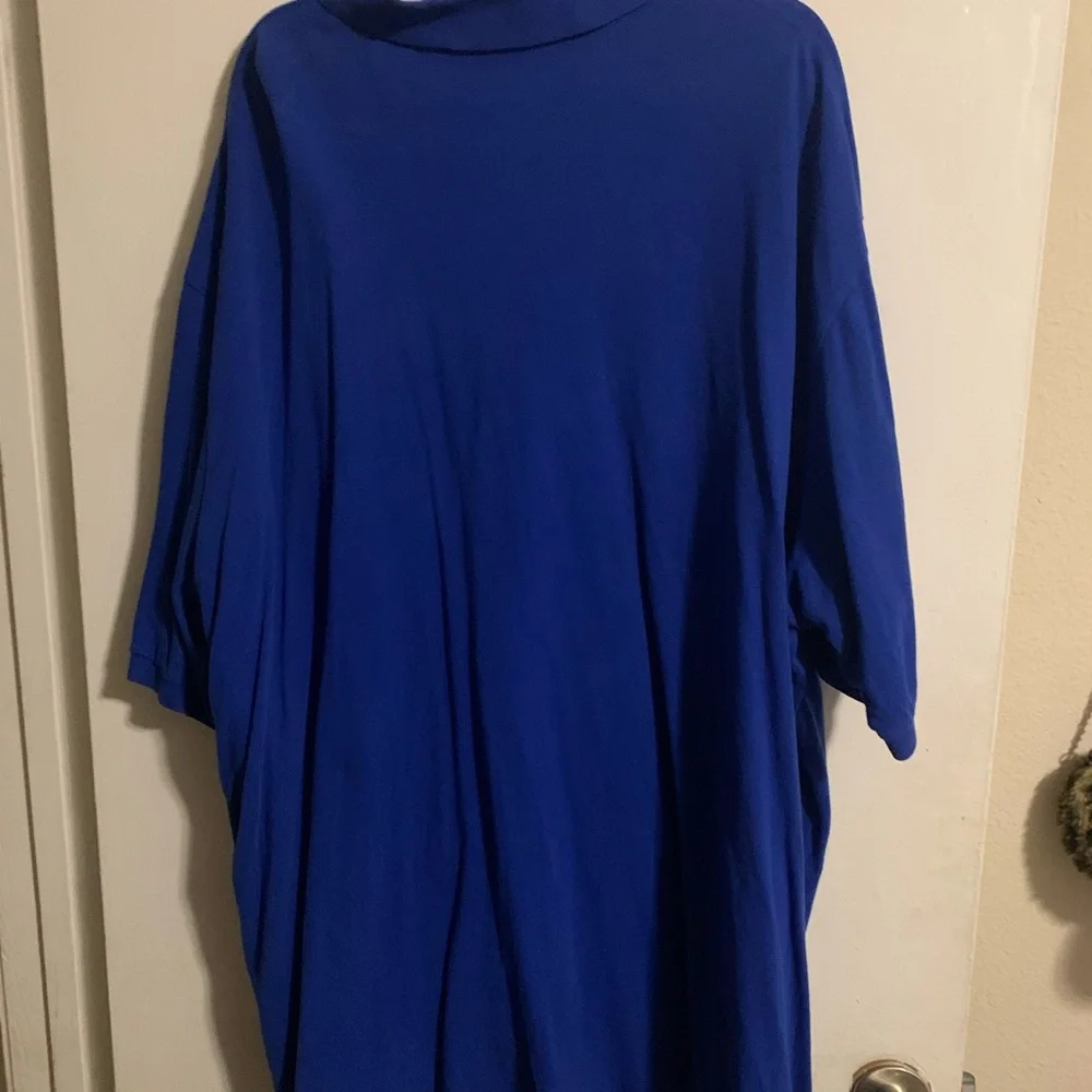 Ralph Lauren Blue Polo with Green Pony Logo - Picture 2 of 3